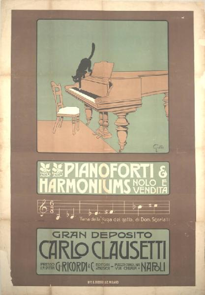 Pianoforti e Harmoniums Carlo Clausetti, Napoli