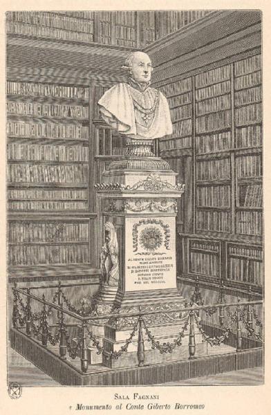 Milano. Biblioteca Ambrosiana (Monumento al Conte Giberto Borromeo)