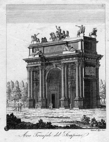 Milano. Arco della Pace ex Arco del Sempione