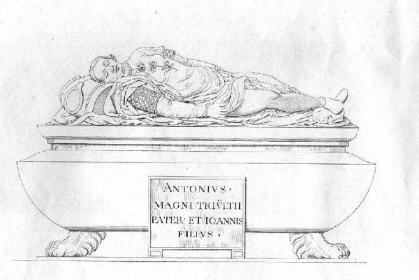 Milano. Tomba di Antonio Trivulzio nella Chiesa di San Nazzaro