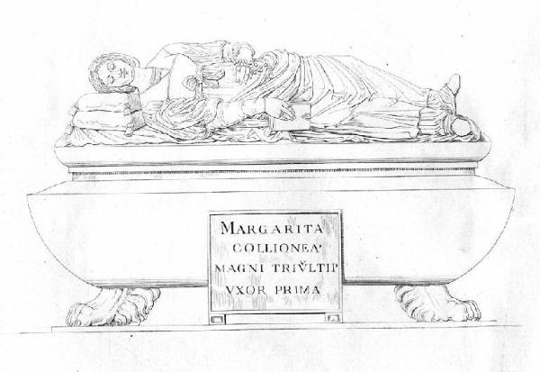 Milano. Tomba di Margherita Colleoni nella Chiesa di San Nazzaro