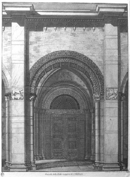 Milano. Porta maggiore della Basilica di Sant'Ambrogio