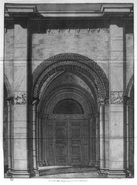 Milano. Porta maggiore della Basilica di Sant'Ambrogio
