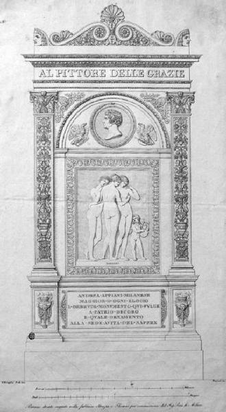 Milano. Monumento funebre ad Andrea Appiani in Brera