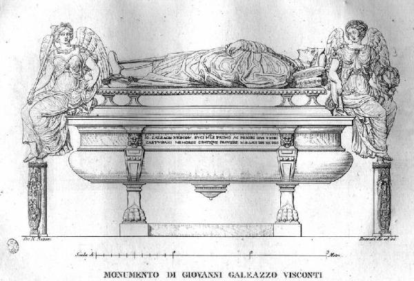Pavia. Tomba di Giovanni Galeazzo Visconti nella Certosa