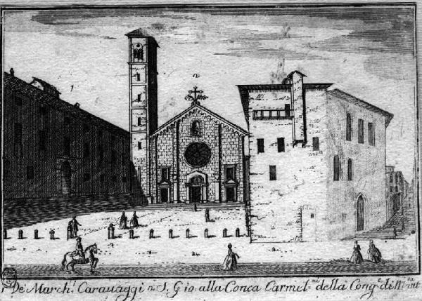 Milano. Ex Chiesa di San Giovanni in Conca ed ex Palazzo Caravaggio