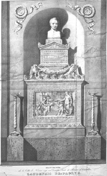 Brescia. Monumento a Gaudenzio De Pagave nel Cimitero