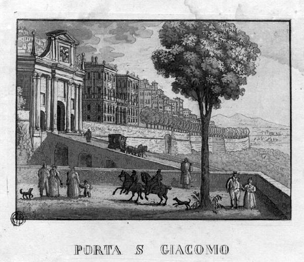 Bergamo. Porta San Giacomo