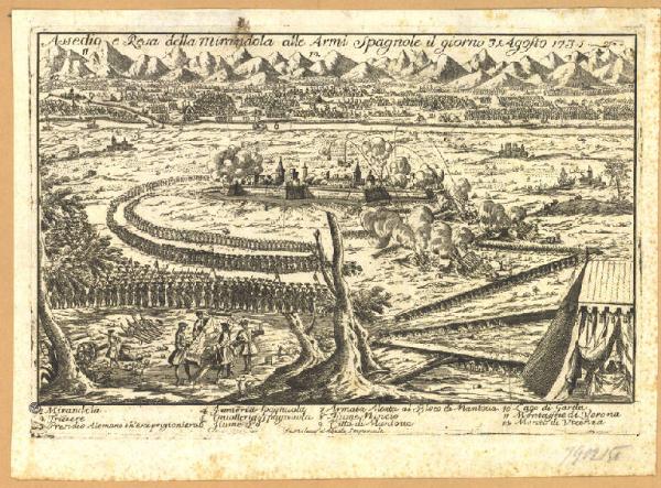 Assedio e resa di Mirandola nel 1735
