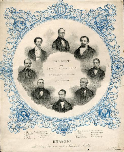 PRESIDENTI DEL SESTO CONGRESSO SCIENTIFICO ITALIANO IN MILANO MDCCCXLIIII