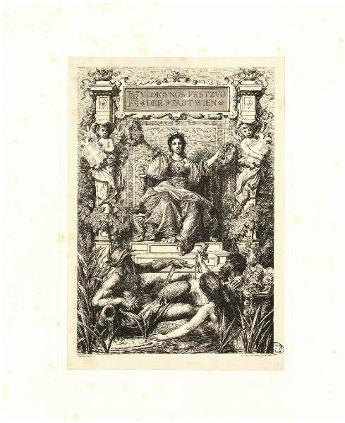 Cortége historique de la Ville de Vienne a l'occasion des noces d'argent de leurs majestes Francois-Joseph I et Elisabeth