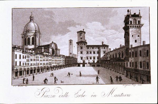Piazza delle Erbe in Mantova