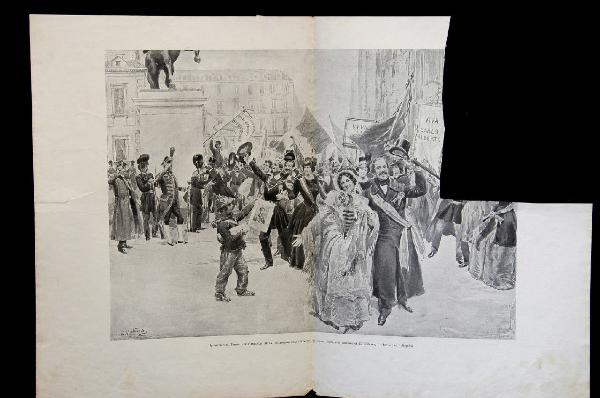 Il giubilo di Torino per l'annunzio della concessione dello Statuto (8 marzo 1848)