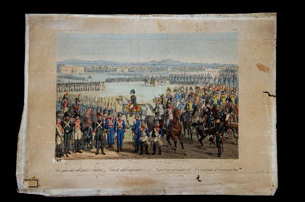 Rassegna data alle Milizie Italiane e Polacche dall'Imperatore e Re Napoleone al campo di Montechiaro, il 10 giugno 1805.