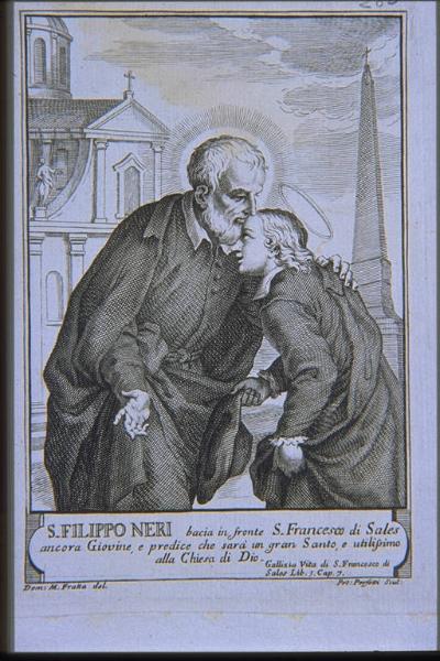 San Filippo Neri incontra san Francesco di Sales giovanetto