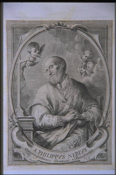 San Filippo Neri in adorazione di Cristo Crocefisso