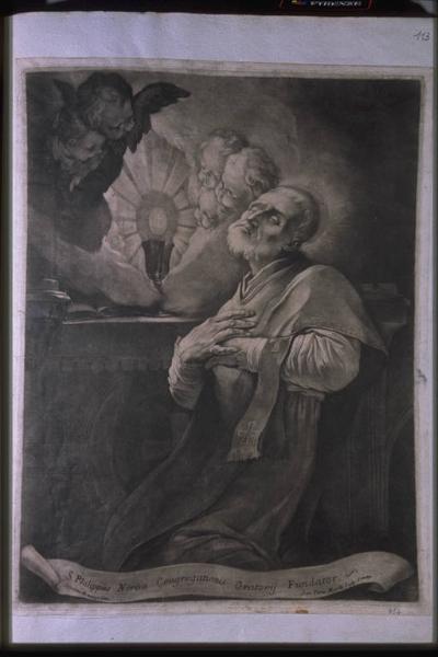 San Filippo Neri in adorazione dell'ostia