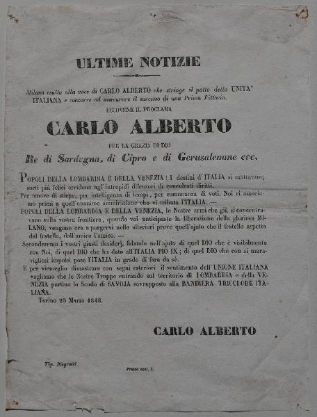 Proclama di Carlo Alberto