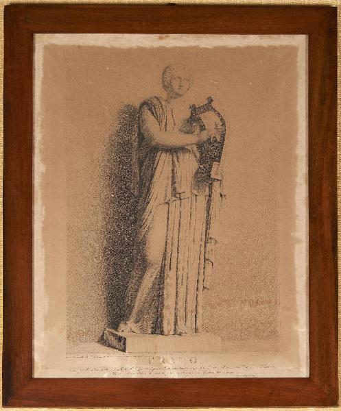 Les neuf muses et Apollon Musagètte du Vatican dessinés d'après les statues antiques