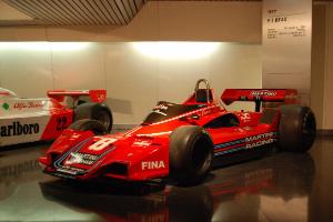 Fotografia del Museo prima dei lavori (2011-2015): sesto semipiano, la Brabham BT 45 di Formula 1 del 1977 - fotografia di Costa, Andrea (2011)