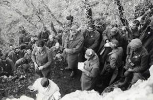 Guerra d'Albania - Fronte greco - Accampamento della Divisione Julia sul monte Scendèli - Santa Messa