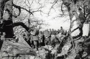 Guerra d'Albania - Fronte greco - Accampamento della Divisione Julia sul monte Scendèli - Santa Messa