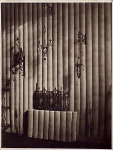Veduta interni - esposizione - Cappellin Rizzarda con stoffe di Guido Ravasi