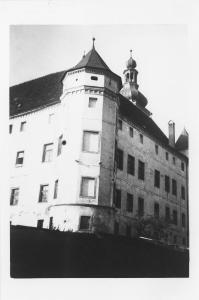 Austria, Alkoven - Castello di Hartheim (centro di eutanasia) - Campo di stermino - Nazismo - Angolo dell'edificio con torretta