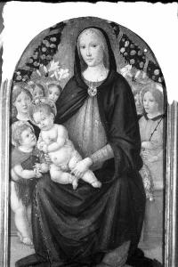 Dipinto - "Madonna col Bambino". Fiorentino del '400