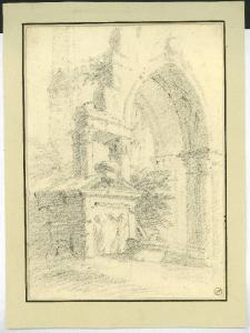 Arco diroccato con piccolo mausoleo