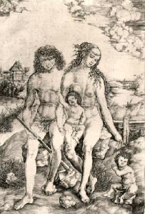 Adamo, Eva, Caino e Abele fanciulli
