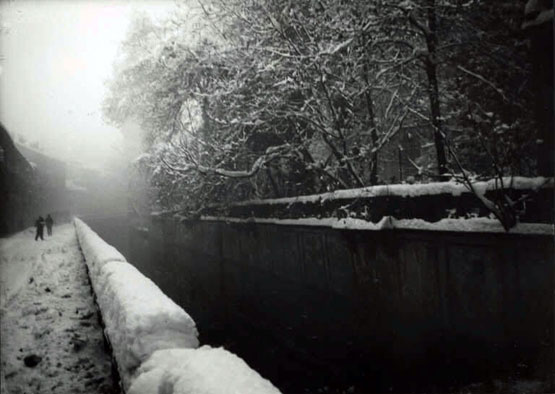 Sommariva, Emilio - Paesaggio. Milano - Naviglio sotto la neve