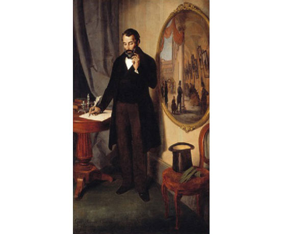Angelo Inganni, Ritratto di Giuseppe Colli, 1863, olio su tela