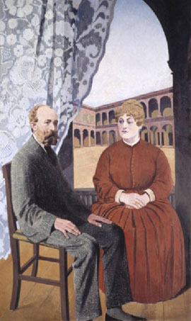 Felice Casorati, Ritratto di Carlo Sacco e Carolina Cerutti, 1927-1928
