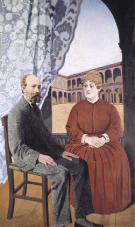 Felice Casorati, Ritratto di Carlo Sacco e Carolina Cerutti, 1927-1928 Felice Casorati, Ritratto di Carlo Sacco e Carolina Cerutti, 1927-1928