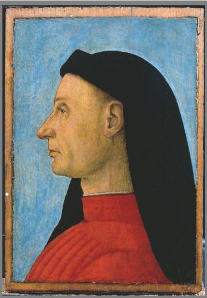 Ritratto d'uomo di profilo, ambito veneziano