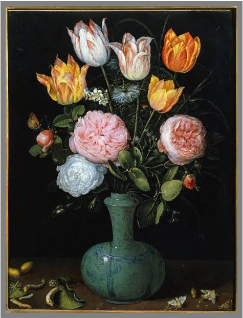 Natura morta con vaso di fiori, crisalidi e farfalle Brueghel, Jan il Vecchio (bottega)