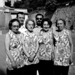 Spoleto 1970_  rid.da sinistra Teresa_ Carlo III_ Angela_Eugenio Monti_ Carla e Cesarina Colla