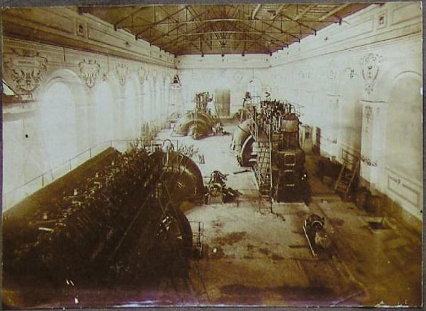 Moglia di Sermide (MN) Stabilimento idrovoro, Ex Consorzio di Bonifica di Revere Foto 1924 – 1926 Sala macchine 