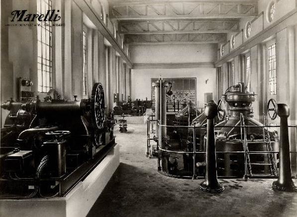 Impianto idrovoro di Roncole di Gazzuolo Sala macchine Ufficio Fotografico Ercole Marelli (attr.) Foto 1936