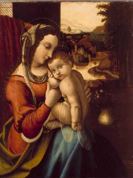 Madonna del Latte - Conti Bernardino de' (1470 ca./ 1522 post). (clicca sull'immagine per la scheda)