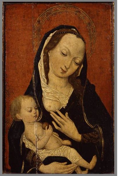 Madonna del Latte. Maestro della Leggenda della Maddalena (notizie sec. XVI primo quarto). (clicca sull'immagine per scheda)