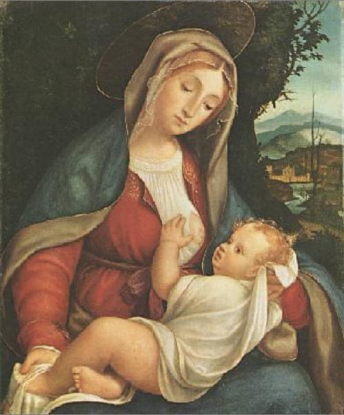 Madonna del Latte, Previtali Andrea - (1470-1480/ 1528) (clicca sull’immagine per la scheda)