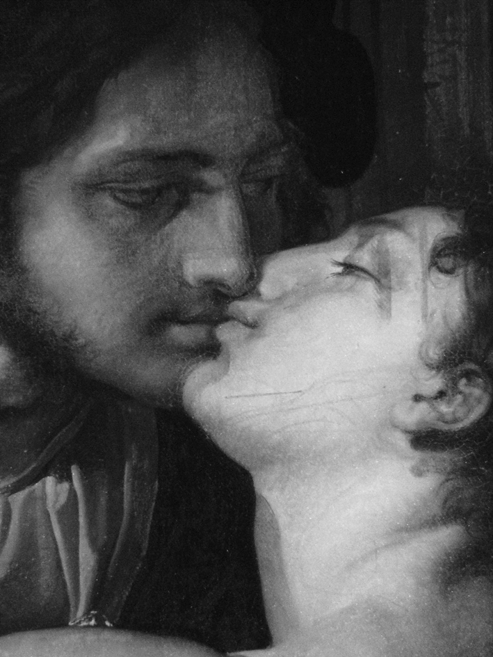 L’ultimo bacio dato a Giulietta da Romeo, 1823. Tremezzina (Como), Villa Carlotta Particolare della scena del bacio in infrarossi