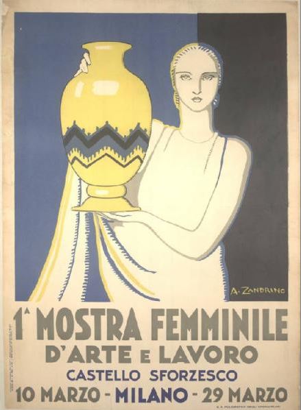 1° Mostra Femminile d'arte e lavoro, Milano 1930 Zandrino Adelina