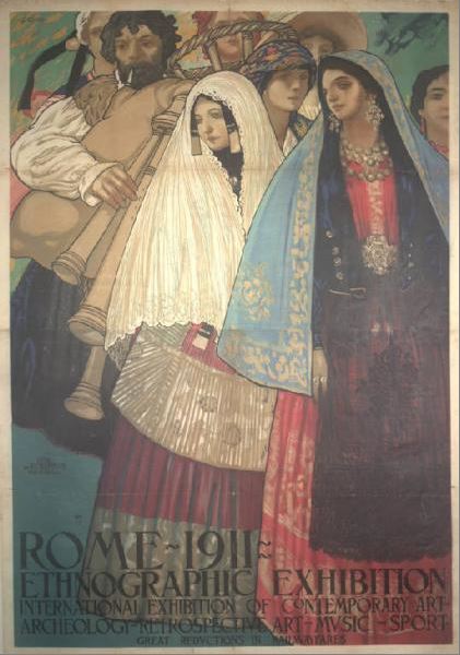Esposizione Etnografica, Roma 1911 Chini Galileo