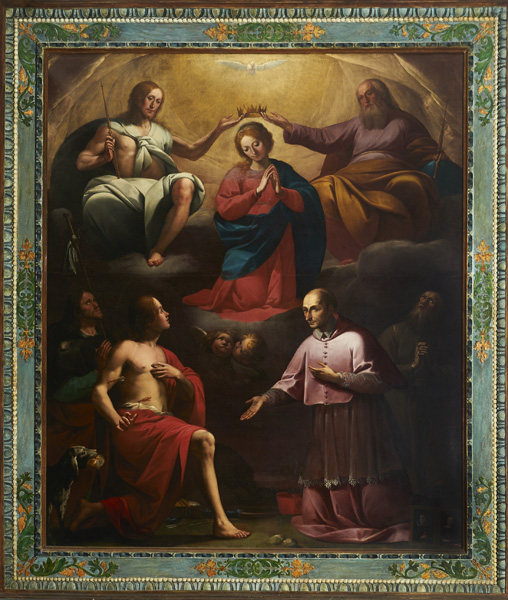 Chiavenna, Museo del Tesoro, Giovanni Battista e Giovanni Paolo Recchi, Incoronazione della Madonna e santi