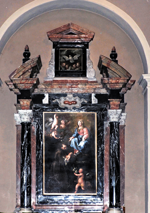 Chiavenna, collegiata di San Lorenzo, cappella Pestalozzi, altare