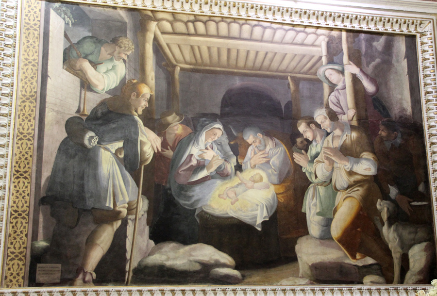 Gallivaggio, santuario dell’Apparizione di Maria Vergine, Domenico Caresana, Adorazione dei pastori