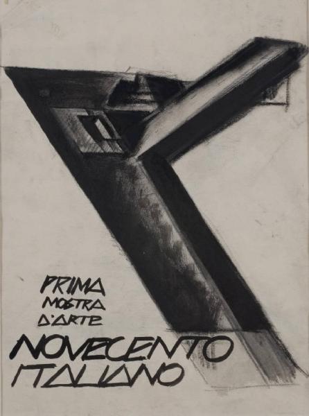 Bozzetto per il manifesto della prima mostra di Novecento, ca. 1924 - ca. 1926